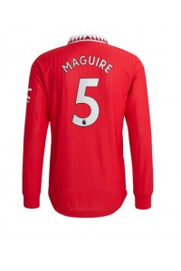 Fotbalové Dres Manchester United Harry Maguire #5 Domácí Oblečení 2022-23 Dlouhý Rukáv